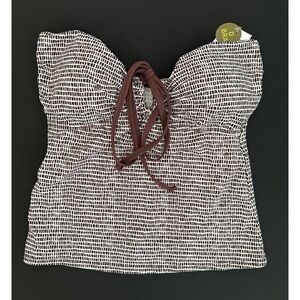 NWT 2BAMBOO Tankini Brown & White | D